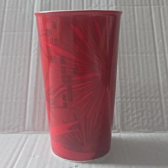 Starbucks Holiday Christmas Red Snowflake Coffee Mug 18 oz - Picture 2 of 8